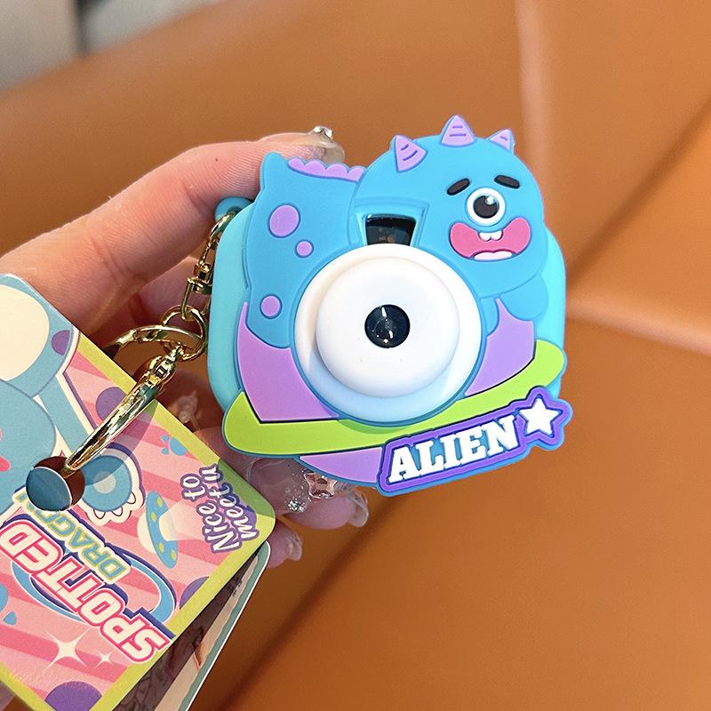 Banbanlong Projection Camera Keychain Pendant Creative Multifunctional Trinket Men'S And Women'S Cartoon Bag Pendant