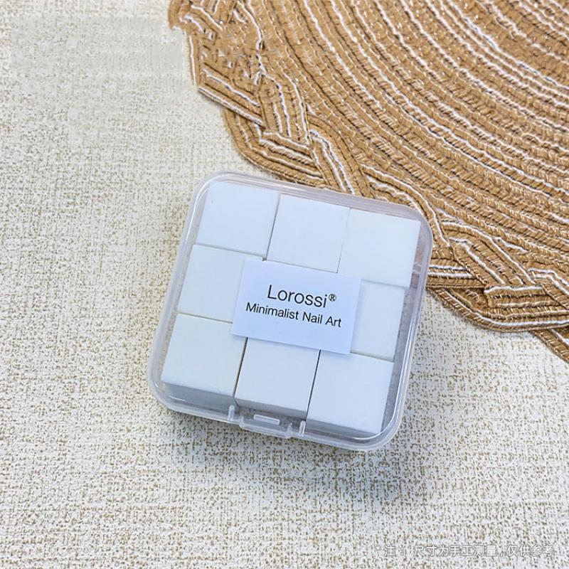 2Cm/0.79In Soft Nail Art Sponge 9Pcs/Box Nail Stamper Gradient Effect Painting Gel Halo Dyeing Tool Brush Diy Manicure Salon