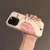 Couple Map Airplane Love Heart Phone Case for iPhone 17Air 16 15 14 13 12 11 Pro Max Long Distance Relationship Shockproof Cover