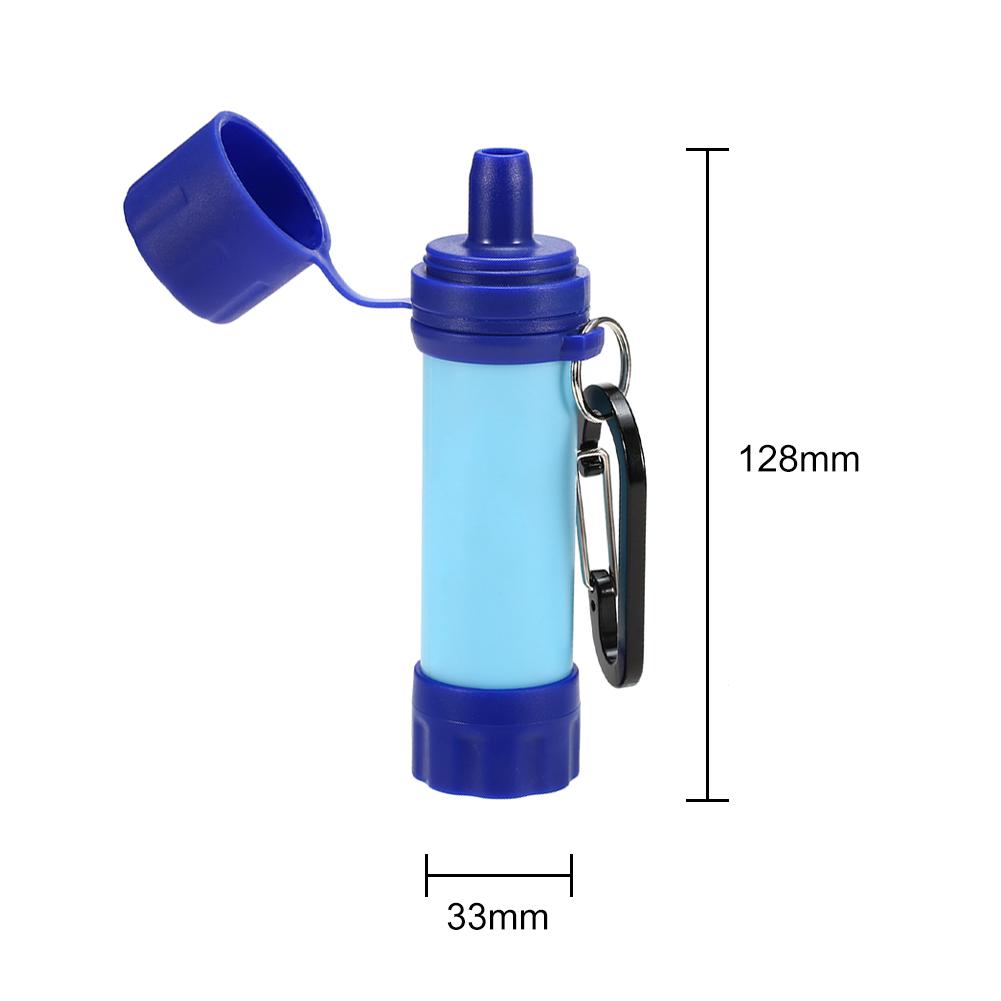 2/1PCS Water Filters Drinking Water Filtration Purifiers Portable Outdoor Survival Straw Filtering Tools Emergency Accessories