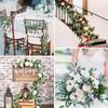 1PC Artificial PlantsEucalyptus Leaf Vine Hanging Autumn Christmas Home Wedding Decoration Office Desk Outdoor Garden Background