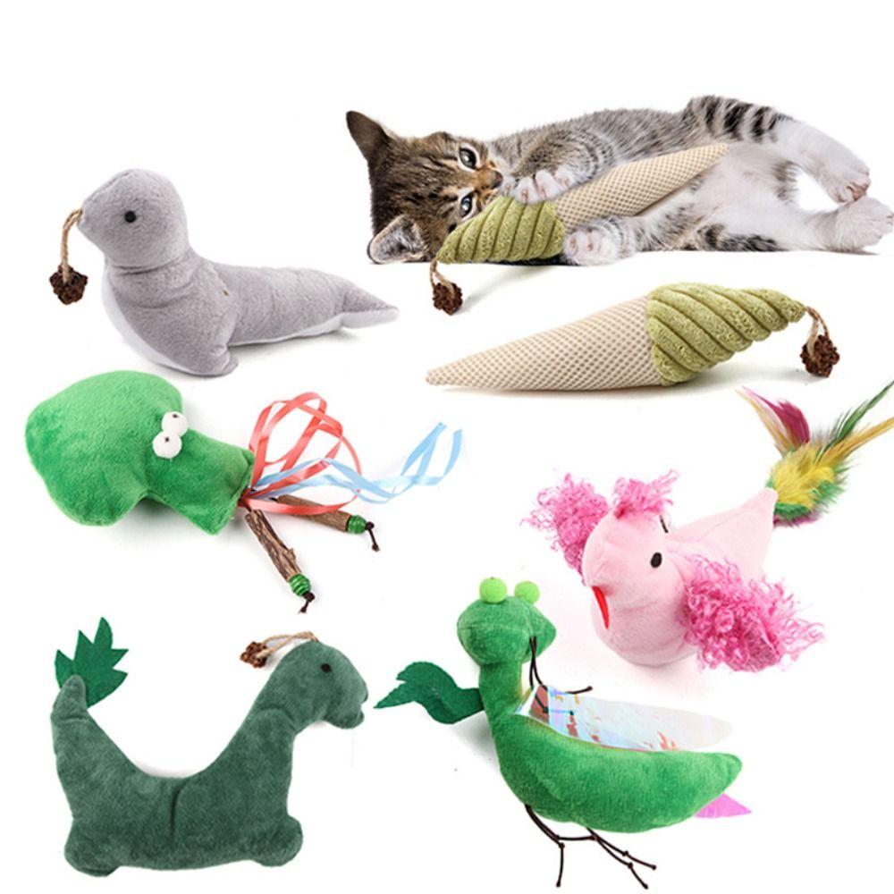 Stuffed Bird Cat Toy Boredom Relief Cat Teaser Toy Funny Interactive Cat Toys  Pet Supplies