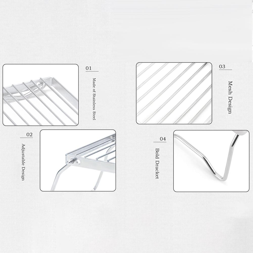 Folding Stainless Steel BBQ Grills High Temperature Resistant BBQ Holder For Camping Hiking