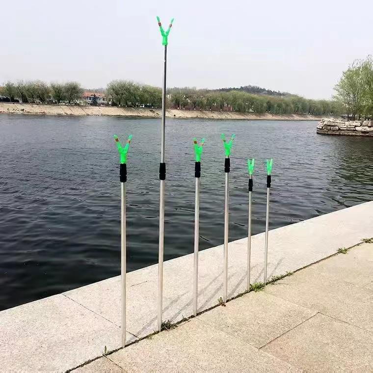 Dual-Use Aluminum Fishing Rod Holder Stand for Long Casts