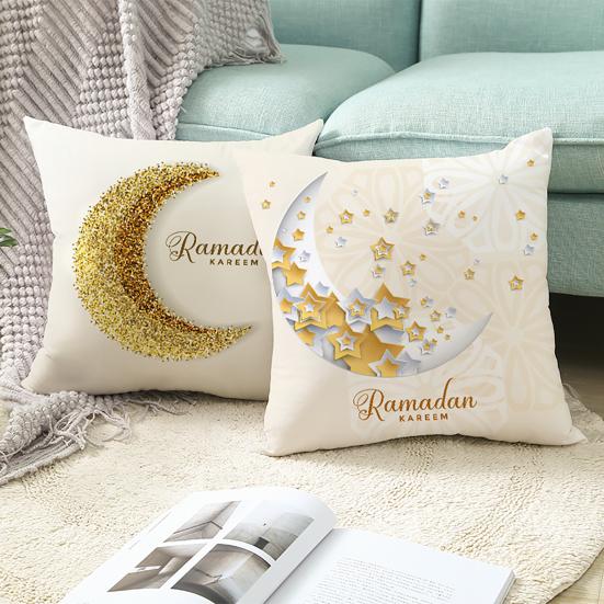 Pillow Case Breathable Festive Microfiber Modern Festival Home Sofa Soft Pillow Cushion Cover for Dorm