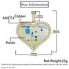 Personalized Men's Heart Pendant: European & American Hip Hop Necklace with Zircon-Embellished Photo Frame