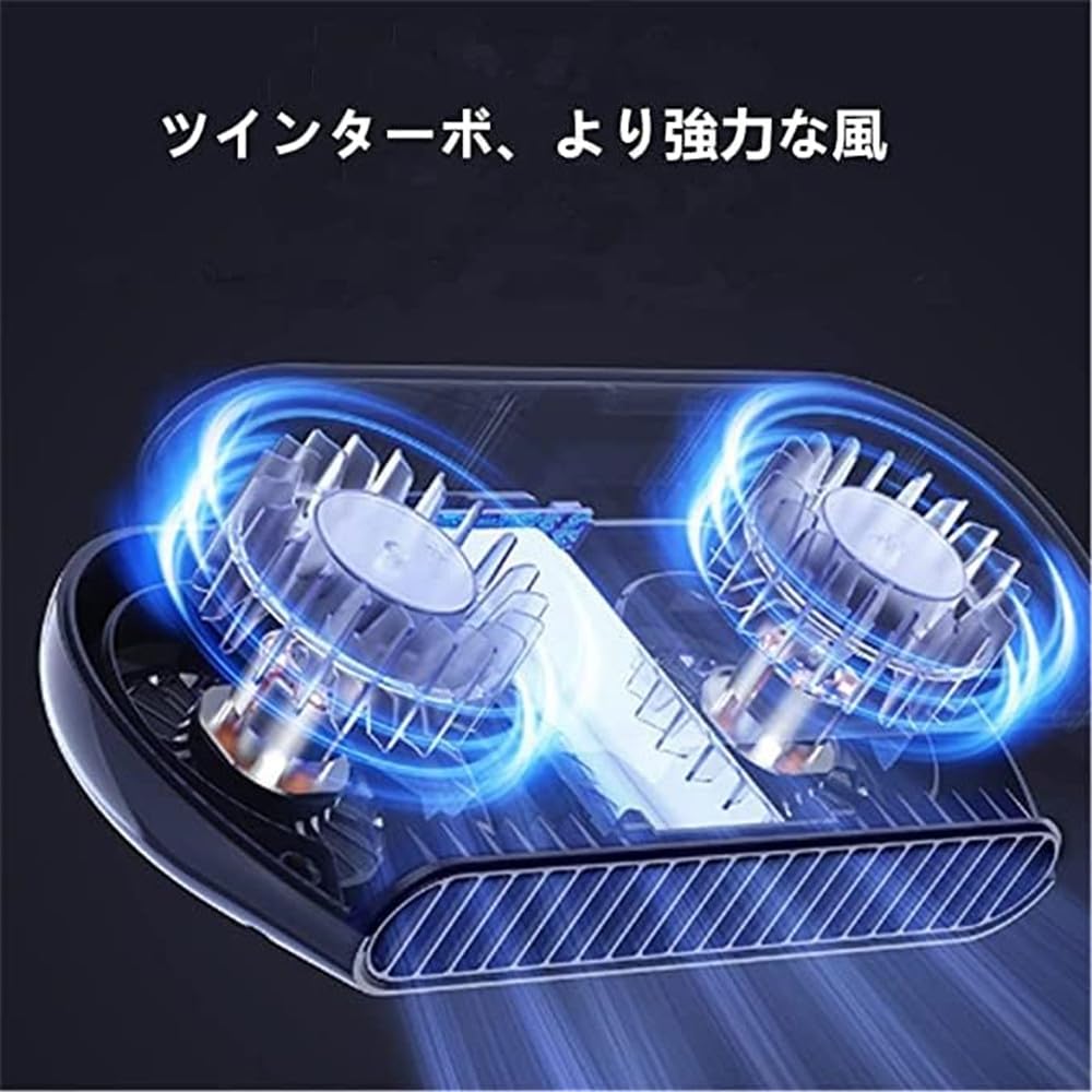 AUSTYLCO Car Fan, Car Fan, Desktop Fan, Small Fan, Universal Car, Twin Turbo Wind,