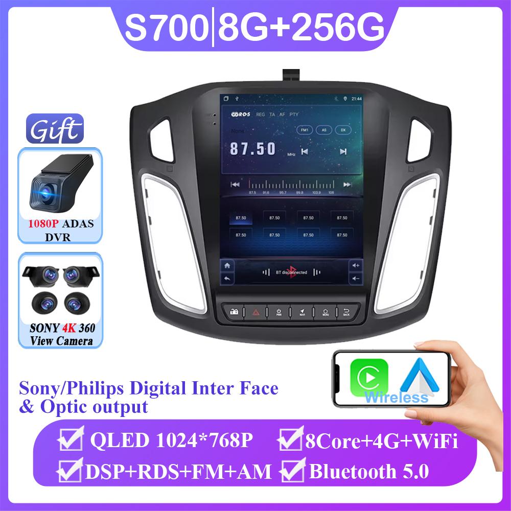 9.7 Inch screen For Ford Focus 3 Mk 3 2011-2019 Car DVD AutoRadio Carplay 4G Multimedia Player WIFIGPS Navigation NP No 2din DVD