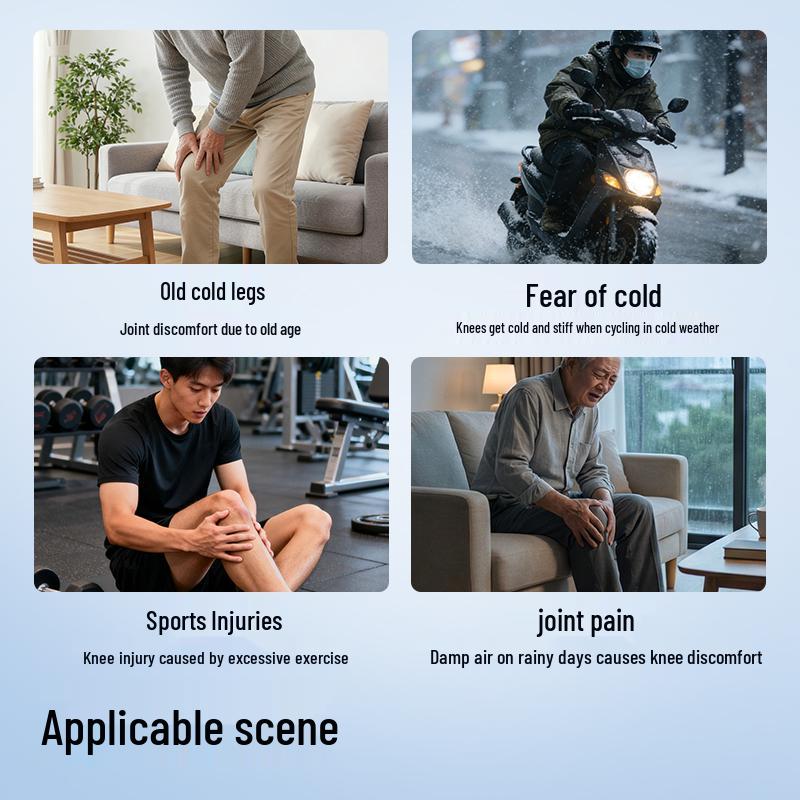 Graphene Heating Knee Pads: Anti-Slip Warm Support for Men, Women, and Seniors with Joint and Cold Leg Protection.