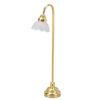 Miniature Dollhouse Floor Lamp Beautiful Cute Gold Flower Floor Light 1/12 Scale Miniature