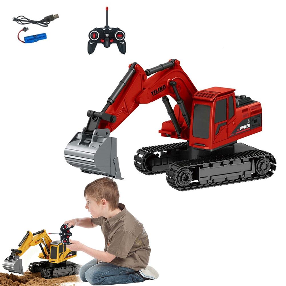 2.4G Excavator RC CAR Remote Control Engineering Dumper Vehicle Crawler Truck Bulldozer Toys Truck Bulldozer Electric Car