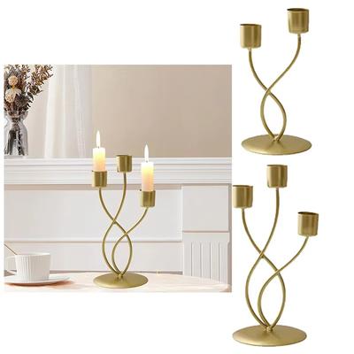 Light Luxury Candlestick Retro Dinner Table Decor Ornament