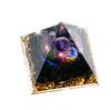 Orgonite Crystal Object, Orgone Pyramid Tower, Energy, Nature, Reiki, Healing, Chakra, 6cm x 6cm (20)