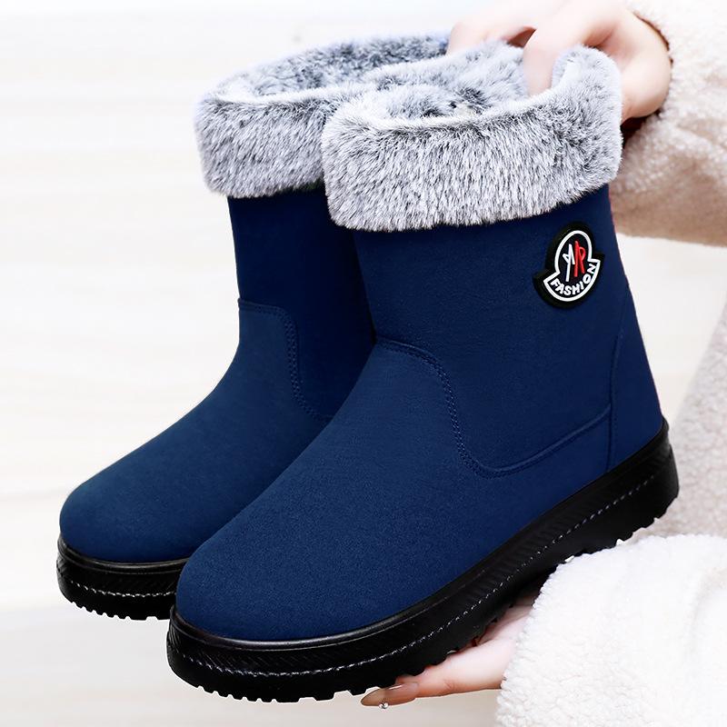 Shoes Women's Shoes Polyurethane New Cotton Shoes Piled Thickened Snow Boots Boots Cold-proof and Warm Boots