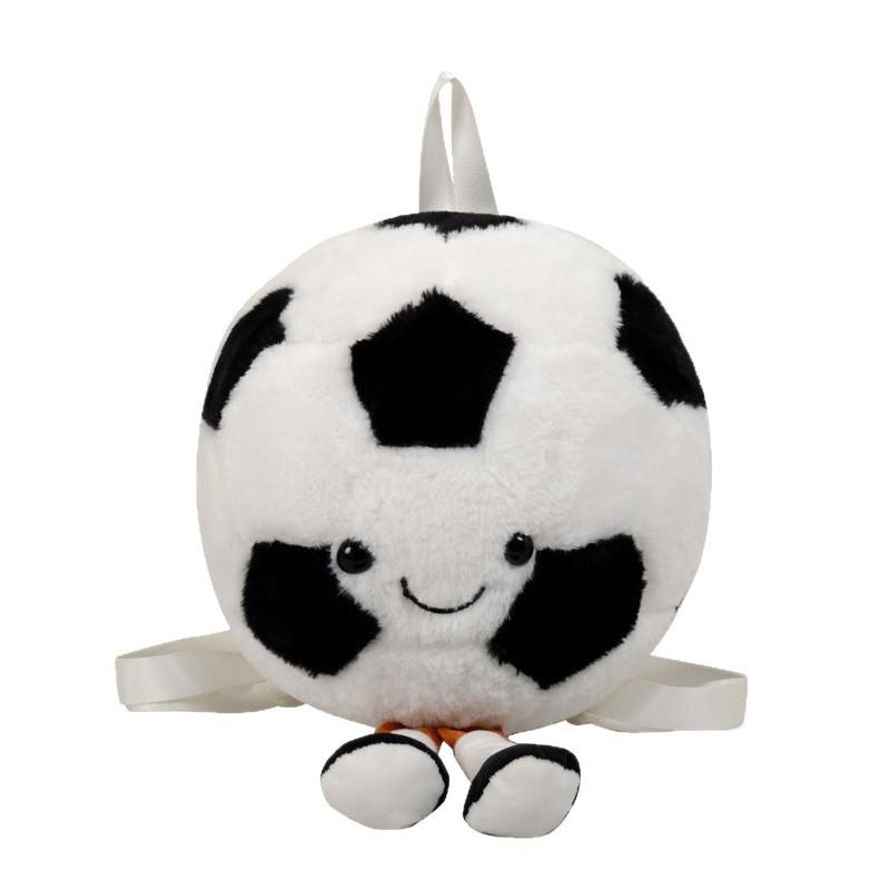 

Cute Soccer Plush Backpacks Kawaii Cartoon Soft Stuftted Bag Children s Backpack Girl Versatile Bag Birthday Present for Boys