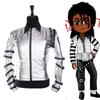 Imitator Michael Jackson Kostuums Jasje BAD tour Zilveren Bodysuit Jasje Bovenkleding voor Collectie