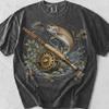 Vintage Bamboo Rod Fly Fishing Shirt: Retro Angler Trout Graphic Tee