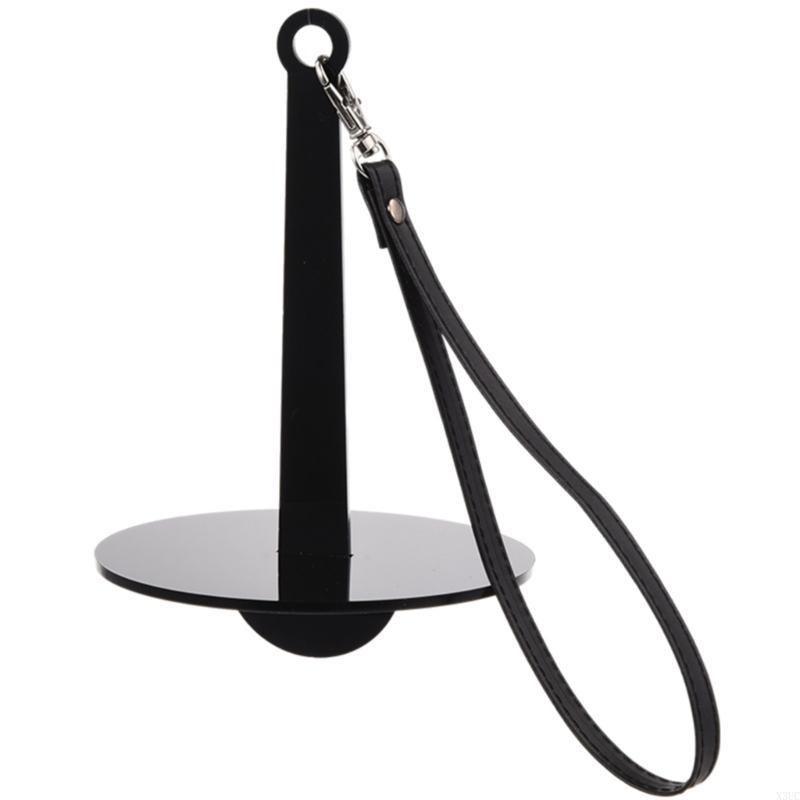 

Yarn Holder for Knitting Portable Acrylic Yarn Holder with Leather Wrist Strap X3UC чёрный