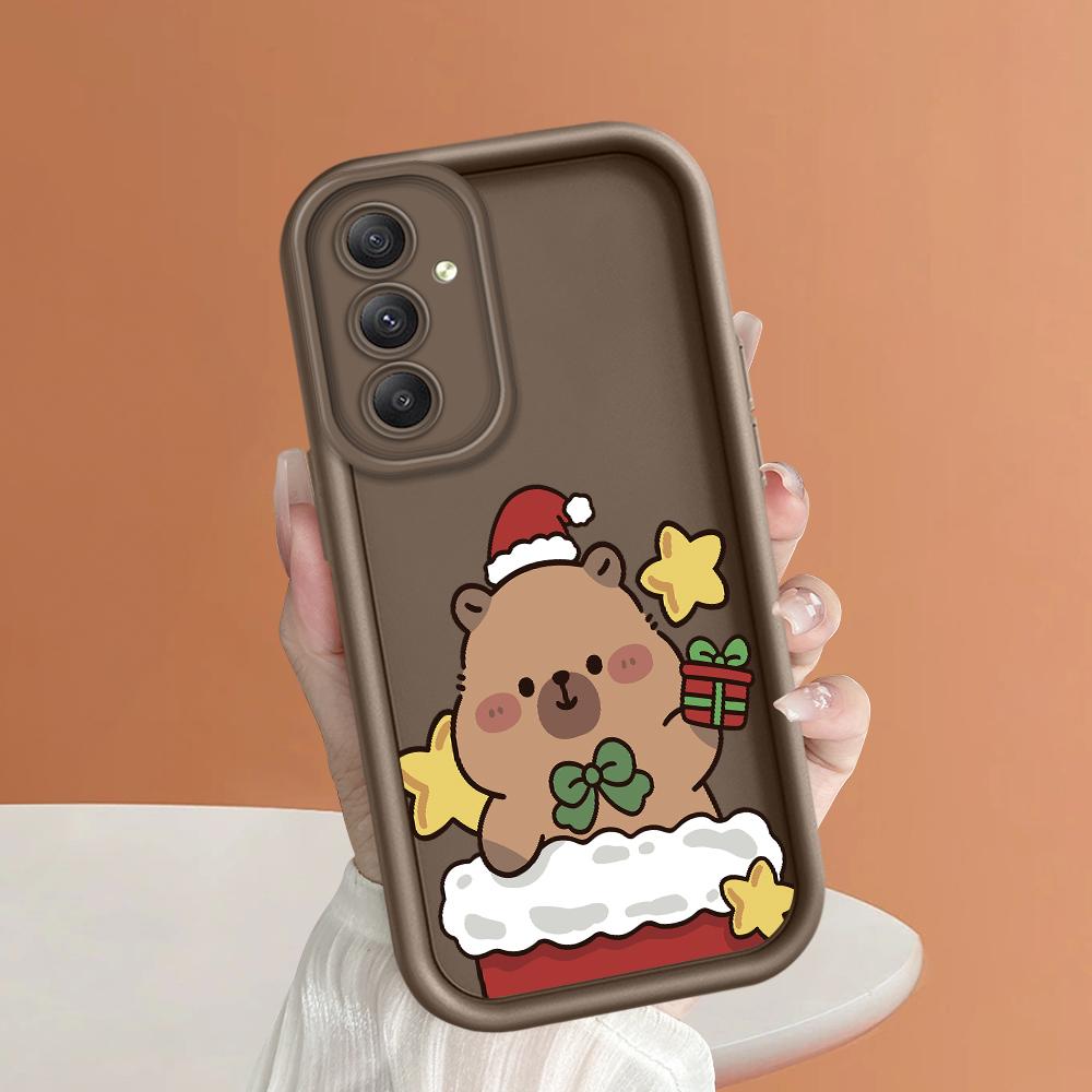 

Мягкий силиконовый квадратный чехол с рисунком лестницы для телефона, полное покрытие, противоударный защитный резиновый чехол для камеры для Samsung Samsung S24 Ultra 5G коричневый