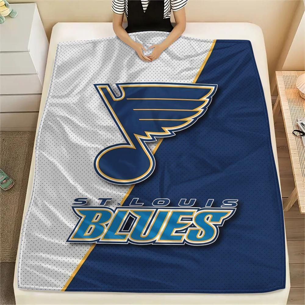 St. Louis Blues Flanelldecke, Hohe Qualität, Bequem für alle Jahreszeiten, Heimdekoration, Wärme und Komfort