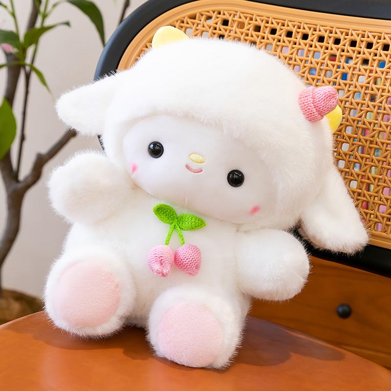 Adorable Cartoon Sheep Plush Toy - Children's Birthday Companion Gift