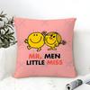 Classic Reto Cartoon M-Mr.Men and Little Miss Pillow Case linen pillow case sofa home decor cushion cover cushion cove