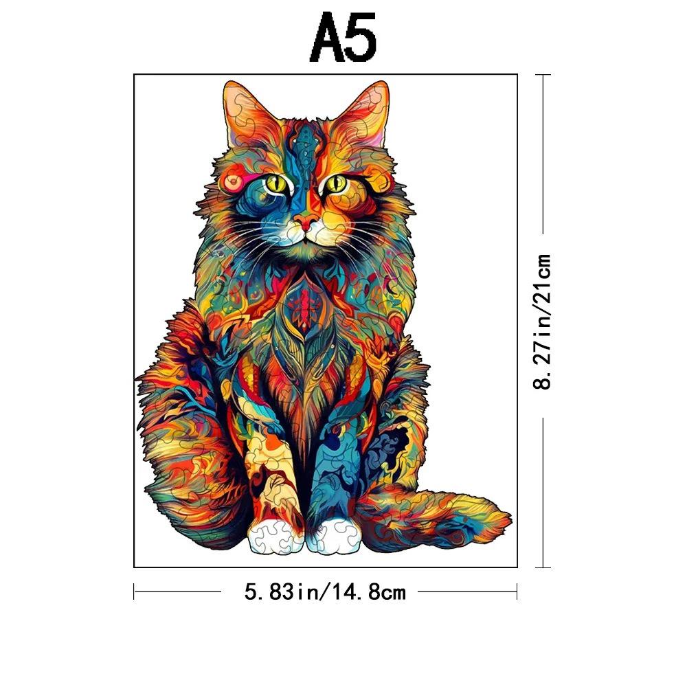 Colorful Peacock Wooden Jigsaw Puzzle - Unique DIY Animal Gift for Kids