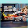 H175 Rescue Helicopter Childrens Puzzle Assembly Building Block Toy Gift For
