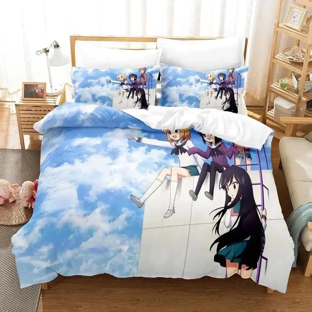 Anime A Channel Bedding Set Printed Bed Set With Pillowcase Duvet Cover Soft Queen King Size Bedclothes Home Adult Kid Bedroom