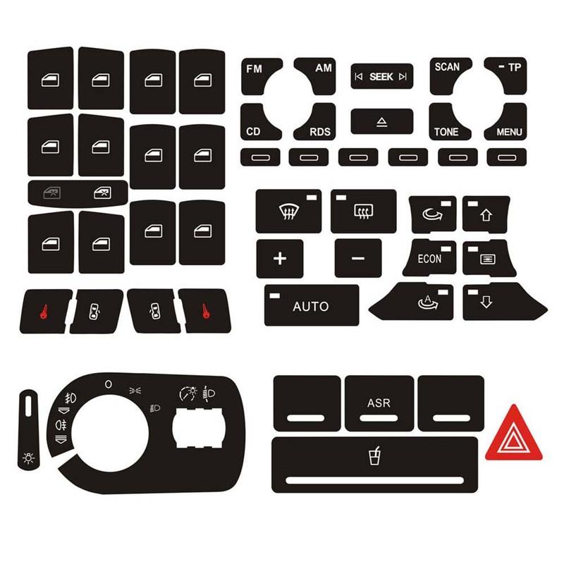 Push Button Decoration Button Repair Car Interior Trim Black Interior Mouldings Accessories High Grade Vinyl To Repair