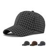 Vintage Plaid Baseball Cap Men Women Outdoor Sun Protection Cap