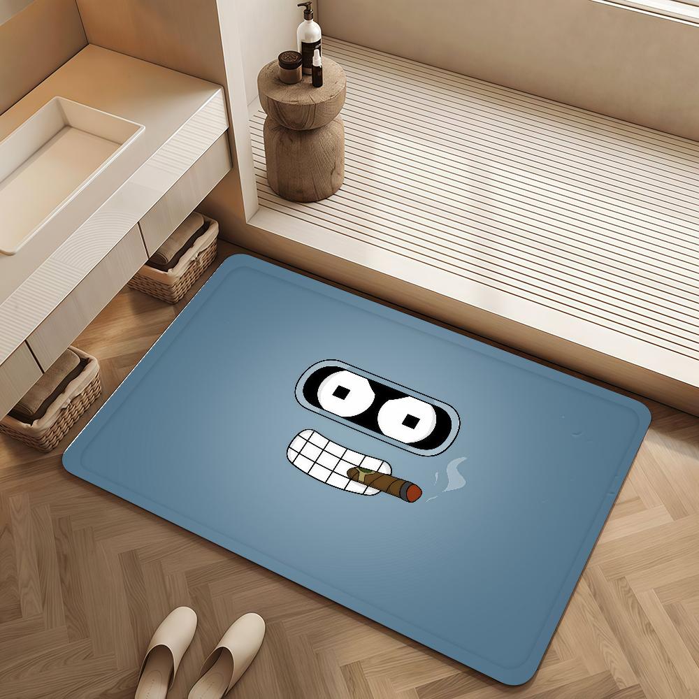 Door Mat Cartoon Bedside F-Futurama Entrance Bath Floor Funny Decoration Corridor Door Mat Carpet Living Room Balcony