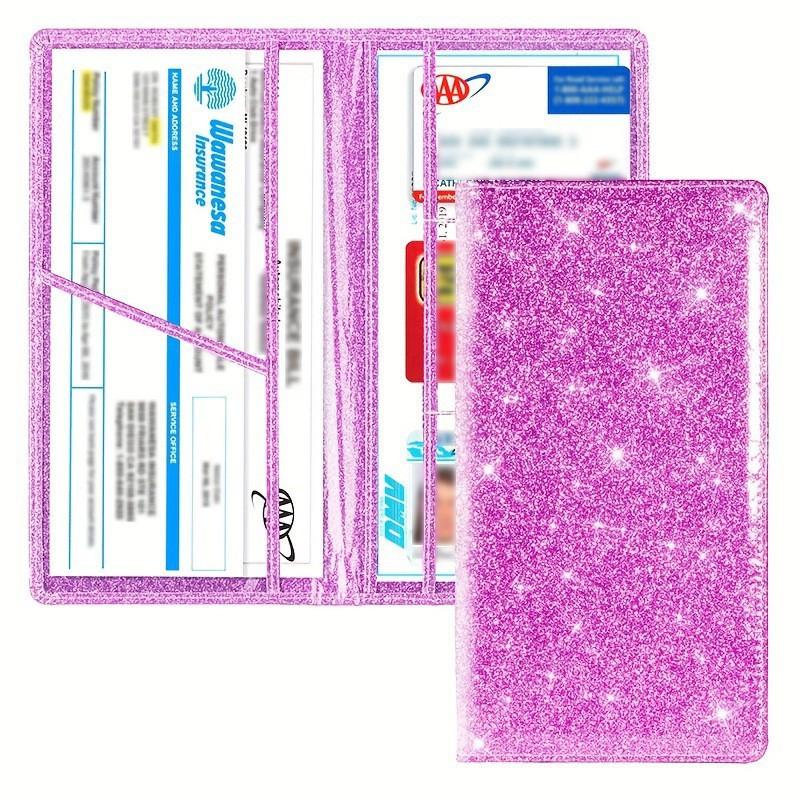 

Держатель для свидетельства о регистрации автомобиля и страхового полиса, органайзер для документов на транспортное средство в отделение для перчаток, роскошные дорожные аксессуары