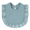 Ruffled Pure Cotton Baby Bibs with Lace Trim