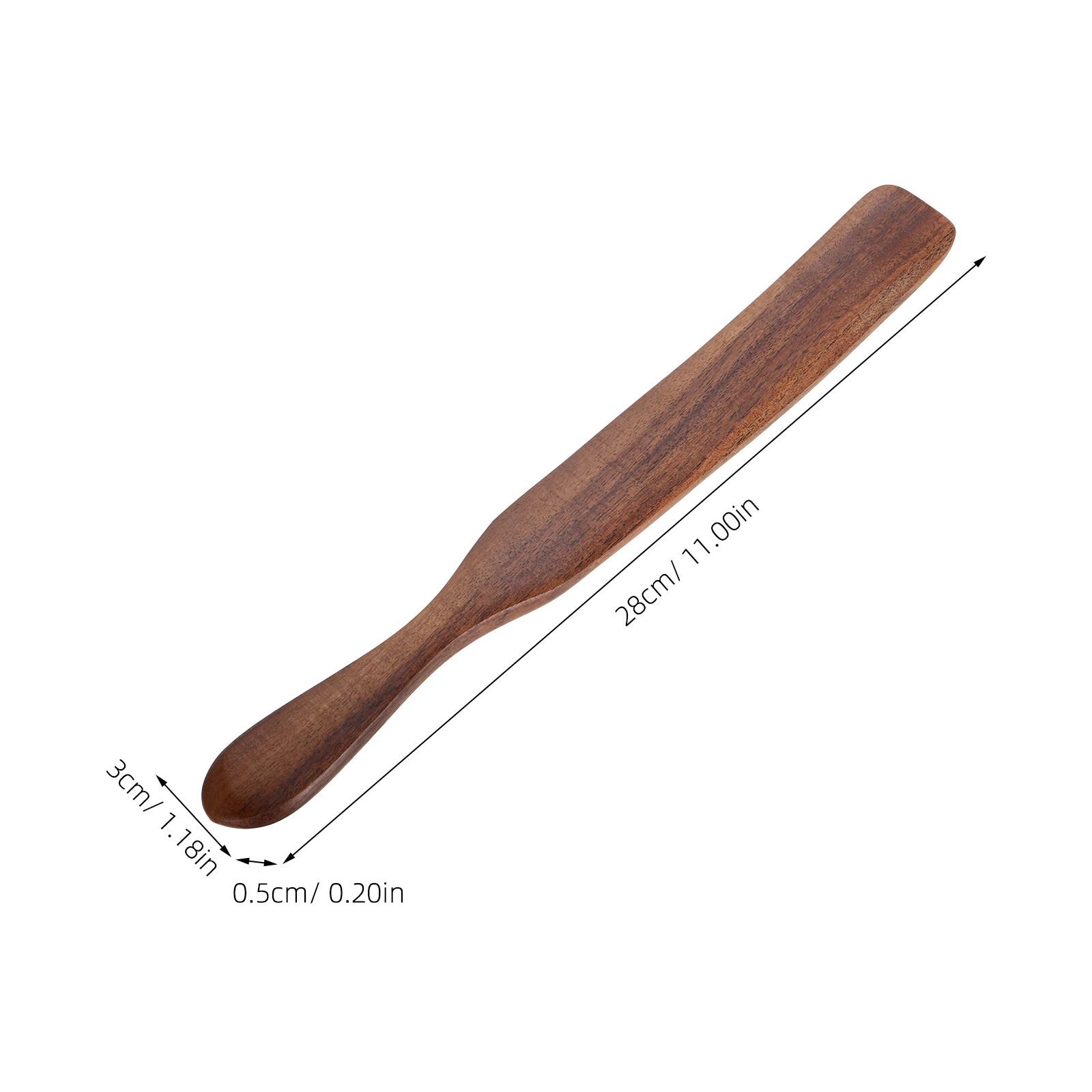 1pcs 28cm Long Handle Spatula For Cooking Utensil Wood Spatula Turner Kitchen Cooking Utensil Wooden Tool Baking Pastry Shovel