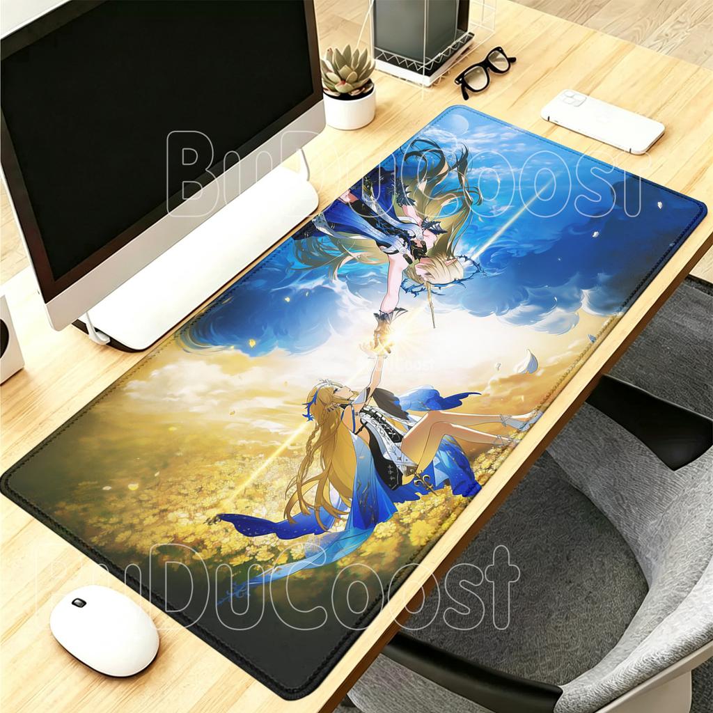 PC Gaming WuWa Fleurdelys Cartethyia Wuthering Waves Mousepad HD Printing Office Mouse Pad Anime Sexy Girl Keyboard XXL Desk Mat