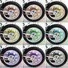 36 Stück Speichenschutz oder Motocross s   Off Road Motorrad Schutzwickel Kit Weiß