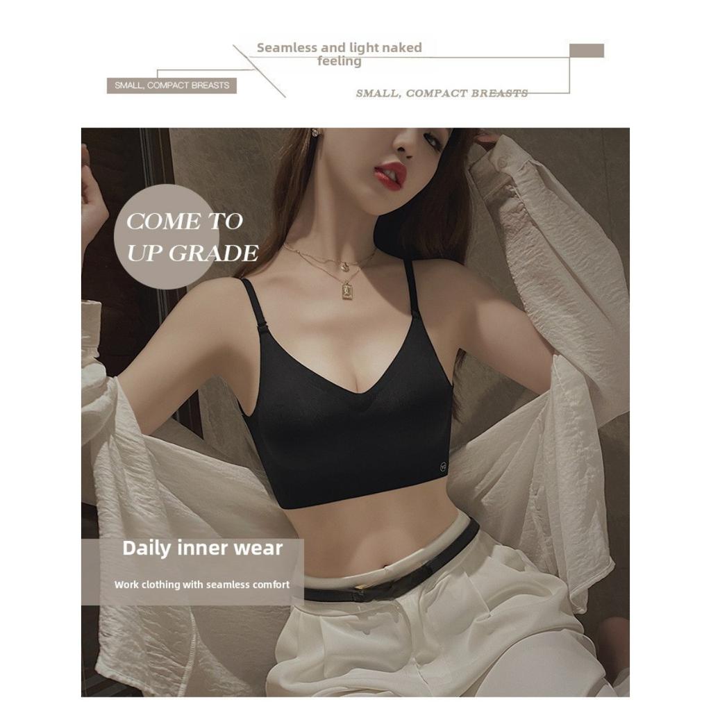 No Trace Multi Wearing Method, Cross Beautiful Back, Exposed Shoulder, Sexy, No Steel Ring,Breathable, Non Removable Inner Pad, Adult Daily Bra