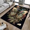 1pc Butterfly Flowers Carpet Anti Slip Polyester Floor Mat for office.Bedroom