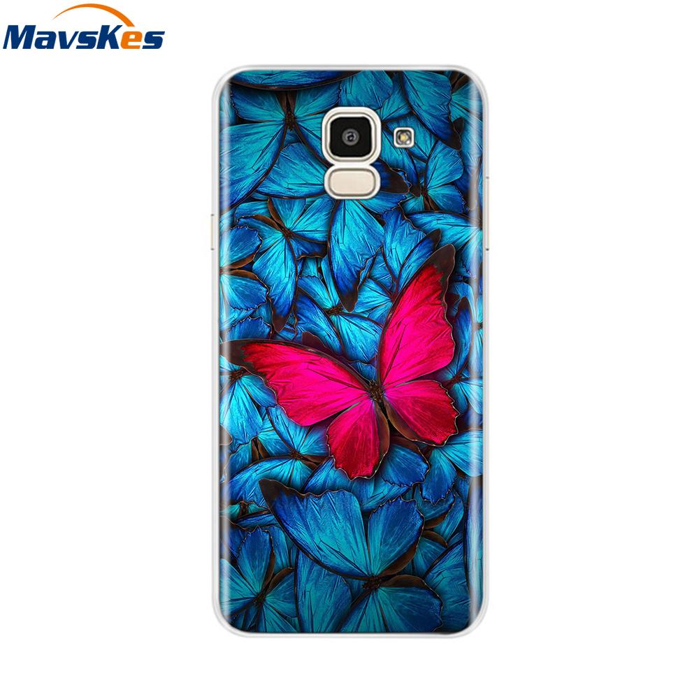 For Samsung Galaxy J6 2018 Case Soft TPU Silicone Back Cover sFor Coque Fundas Samsung J6 2018 J6 Plus 2018 Soft Phone Cases
