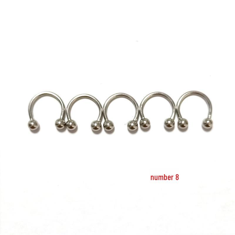 85-Piece Stainless Steel Body Piercing Jewelry Set: Nose, Ear, Tongue, Eyebrow Studs