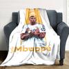 Star Player Kylian Mbappé Blanket Comfortable Great for Bedding Livingroom Picnics Four Seasons Universal Stylish Decor