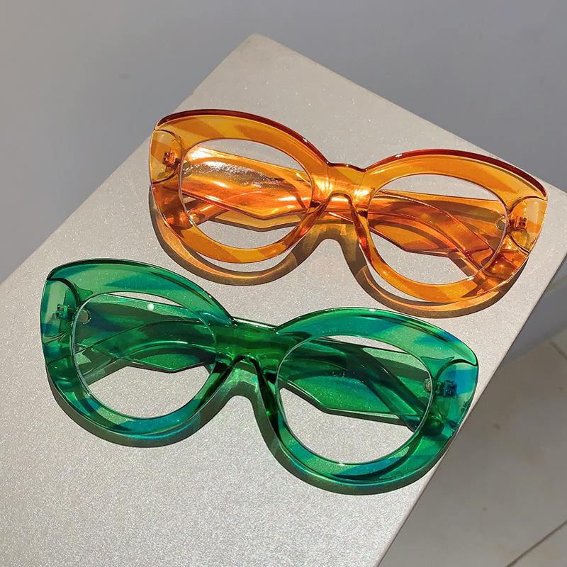 Luxury Green Cat Eye Glasses Women Vintage Anti Blue Light Optical Designer Myopia Prescription Sexy Ladies Eyewear Frame