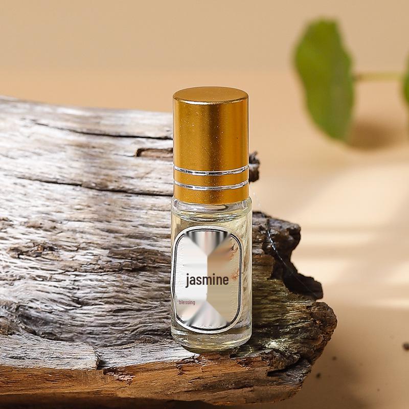 

Ancient Method Jasmine Agarwood Essential Oil for Aromatherapy - Long-Lasting Scent, Single-Component, Pure Oil in a Small Round Bottle.