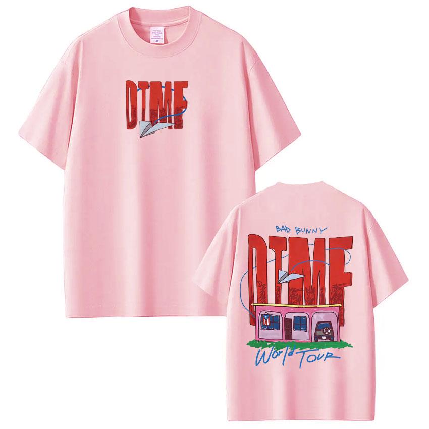 Singer Bad Bunny DTMF World Tour 2026 Print Tshirt Men Women Fashion Casual Short Sleeved Tshirts Oversized Comfort Tshirts