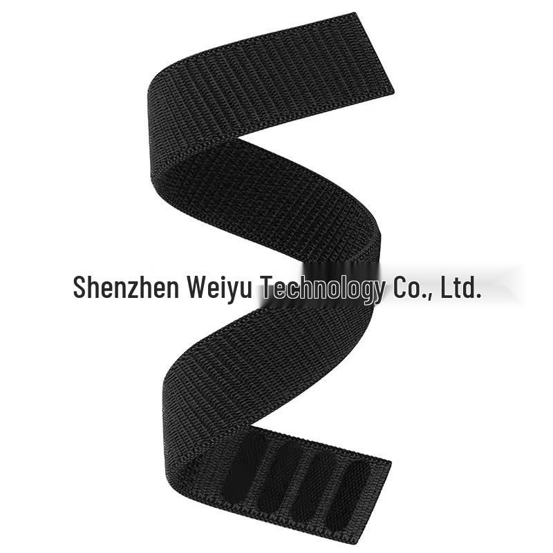 

22mm/26mm Nylon Velcro Strap for Garmin Fenix 8Pro/7X/6/5 - Loop Wristband 22mm чёрный
