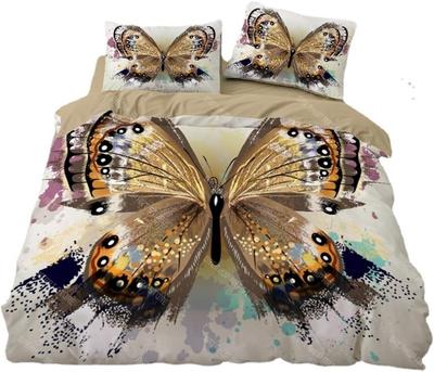 Butterfly Bedding Set Beautiful Colourful Butterflies 3D Prints Duvet Cover Scandinavian Queen Double Comforter Set Girl Gift