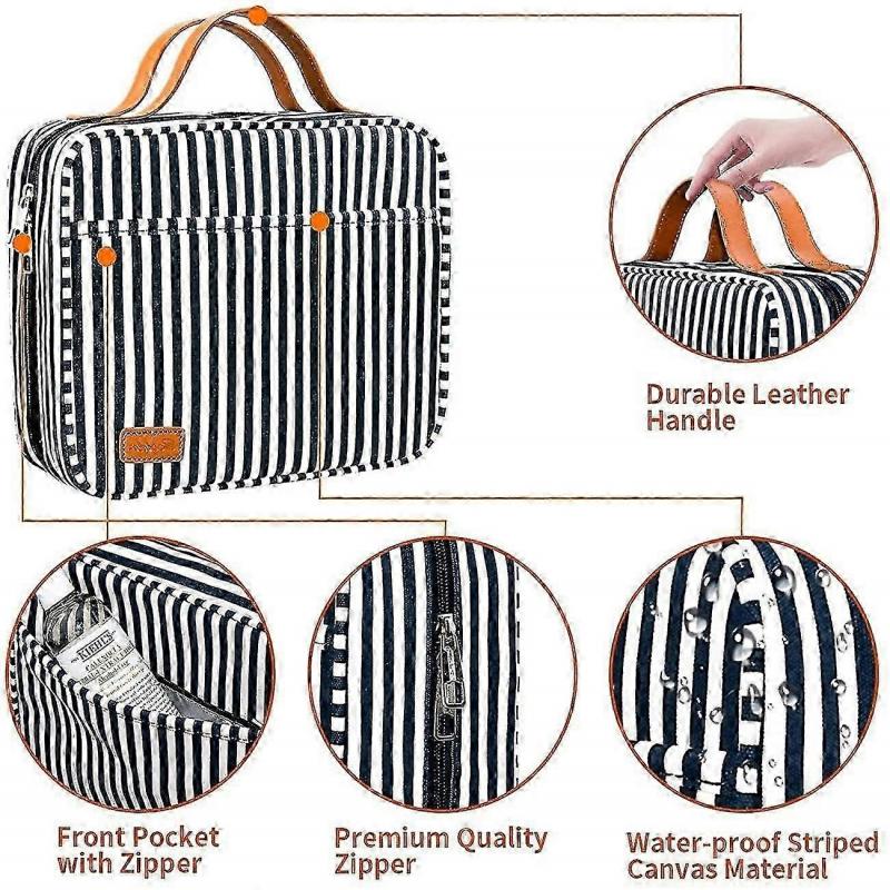 Hanging Travel Toiletry Bag,large Capacity Cosmetic Travel Toiletry Organizer For Women With 4 Compartments  1 Sturdy Hook