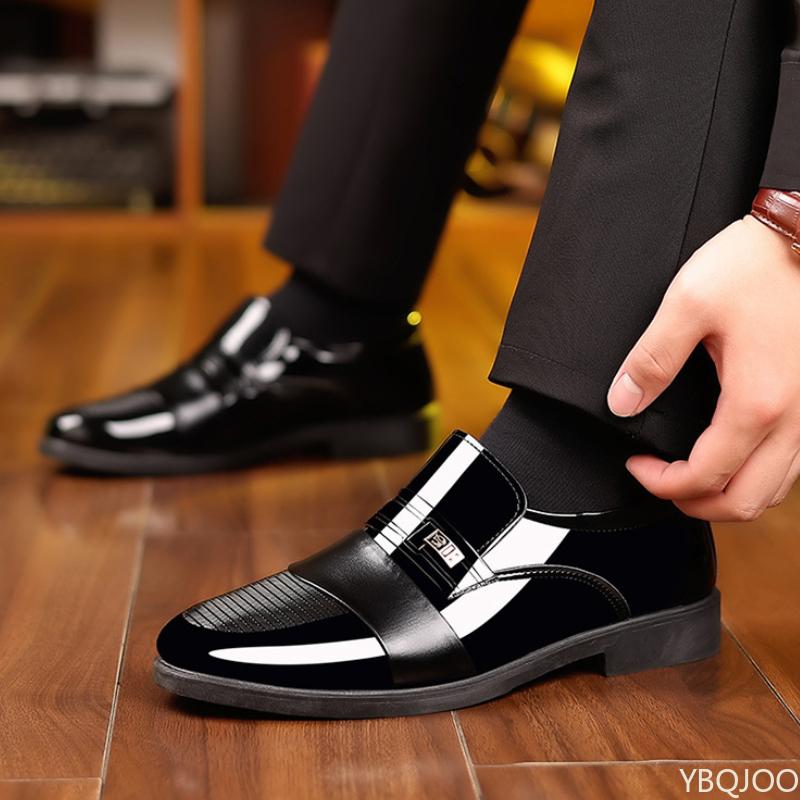 Fashion Men's Formal Leather Shoes New British Style Business Low Cut Casual Pointed Daily Casual Shoes Zapatos De Vestir Hombre Luxury