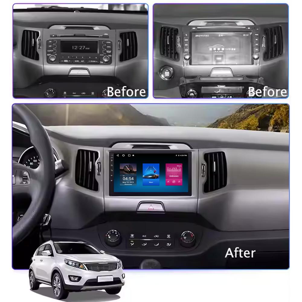 Toyousonic Car Video Player for KIA Sportage 2010-2016 GPS Navigation Built-in Dsp Carplay Autoradio Android Head Unit
